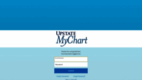 What Mychart.upstate.edu website looked like in 2019 (4 years ago)