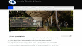 What Memetic-computing.org website looked like in 2019 (4 years ago)
