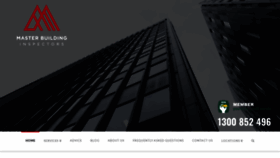 What Masterbuildinginspectors.com.au website looked like in 2019 (4 years ago)