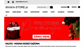 What Mama-store.pl website looked like in 2019 (4 years ago)