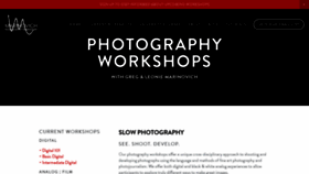 What Marinovichphotoworkshop.com website looked like in 2019 (4 years ago)