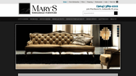 What Maryswholesalefurniture.net website looked like in 2019 (4 years ago)