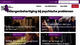 What Mindplatform.nl website looked like in 2019 (4 years ago)