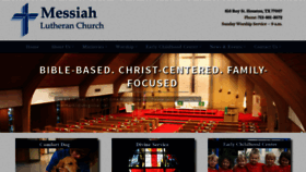 What Messiahlutheranchurchhouston.org website looked like in 2019 (4 years ago)