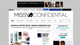 What Missyconfidential.com.au website looked like in 2019 (4 years ago)