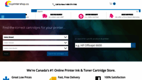 What Myprintershop.ca website looked like in 2019 (4 years ago)