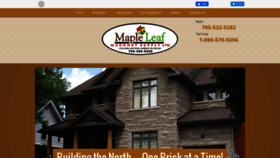 What Mapleleafmasonrysupply.com website looked like in 2019 (4 years ago)
