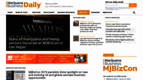 What Mmjbusinessdaily.com website looked like in 2019 (4 years ago)