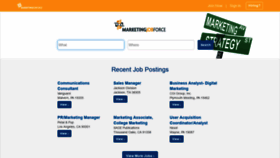 What Marketingjobforce.com website looked like in 2019 (4 years ago)