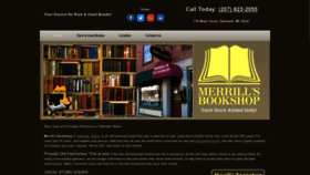 What Merrillsbookshop.com website looked like in 2019 (4 years ago)