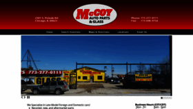 What Mccoyautoparts.net website looked like in 2019 (4 years ago)
