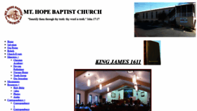 What Mthopebaptist.com website looked like in 2019 (4 years ago)