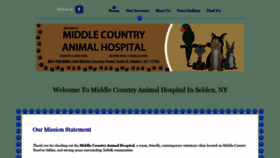 What Middlecountryanimalhospital.com website looked like in 2019 (4 years ago)