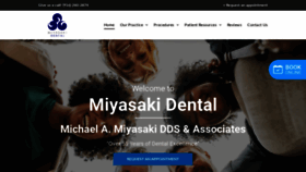 What Miyasakidental.com website looked like in 2019 (4 years ago)
