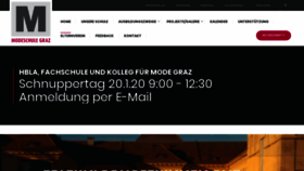 What Modeschule.at website looked like in 2019 (4 years ago)