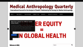 What Medanthroquarterly.org website looked like in 2019 (4 years ago)