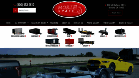 What Mobilespacetrailers.com website looked like in 2019 (4 years ago)