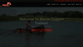 What Maconcustomtrailers.com website looked like in 2019 (4 years ago)