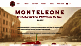 What Monteleonepeppers.com website looked like in 2019 (4 years ago)