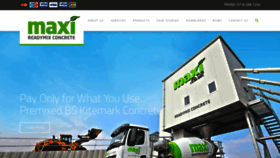 What Maxi.co.uk website looked like in 2019 (4 years ago)