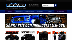What Minicars.se website looked like in 2019 (4 years ago)