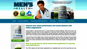 What Menshealthherbalpharmacy.com website looked like in 2019 (4 years ago)