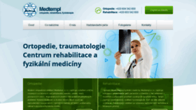 What Medtempl.cz website looked like in 2019 (4 years ago)
