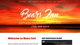 What Manitoulinbearsinn.ca website looked like in 2019 (4 years ago)