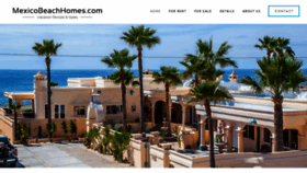 What Mexicobeachhomes.com website looked like in 2019 (4 years ago)