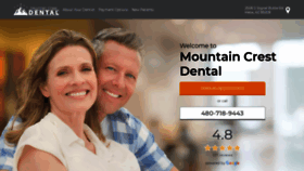 What Mountaincrestdental.com website looked like in 2019 (4 years ago)