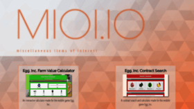 What Mioi.io website looked like in 2019 (4 years ago)