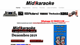 What Midikaraoke.com.br website looked like in 2019 (4 years ago)