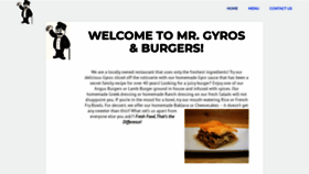 What Mrgyrosandburgers.com website looked like in 2019 (4 years ago)