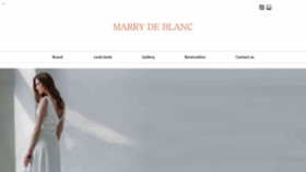 What Marrydeblanc.com website looked like in 2019 (4 years ago)