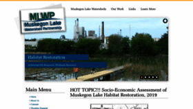 What Muskegonlake.org website looked like in 2019 (4 years ago)