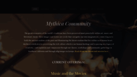 What Mythicacommunity.org website looked like in 2019 (4 years ago)