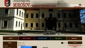 What Mirosov.cz website looked like in 2019 (4 years ago)