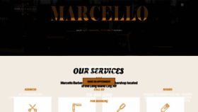 What Marcellobarber.com website looked like in 2019 (4 years ago)