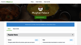 What Mughalpalacevalhallany.com website looked like in 2019 (4 years ago)