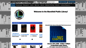 What Mansfieldpubliclibraryct.org website looked like in 2019 (4 years ago)