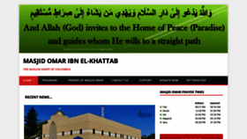 What Masjidomarohio.org website looked like in 2019 (4 years ago)