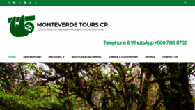 What Monteverdetourscr.com website looked like in 2019 (4 years ago)
