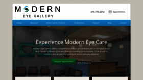 What Moderneyegallery.com website looked like in 2019 (4 years ago)
