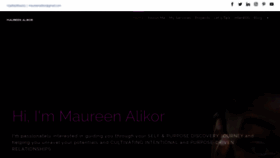 What Maureenalikor.com website looked like in 2019 (4 years ago)