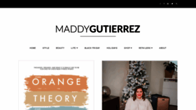 What Maddygutierrez.com website looked like in 2019 (4 years ago)
