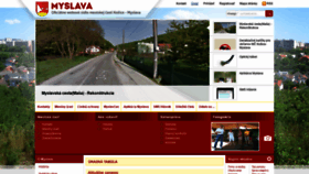 What Myslava.eu website looked like in 2019 (4 years ago)