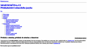 What Mojenemcina.cz website looked like in 2019 (4 years ago)