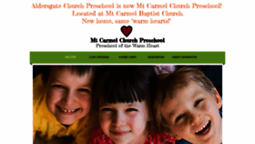 What Mtcarmelchurchpreschool.com website looked like in 2019 (4 years ago)