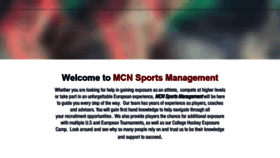 What Mcnsportsadvising.com website looked like in 2019 (4 years ago)