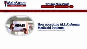 What Mainstreetfamilycare.com website looked like in 2019 (4 years ago)
